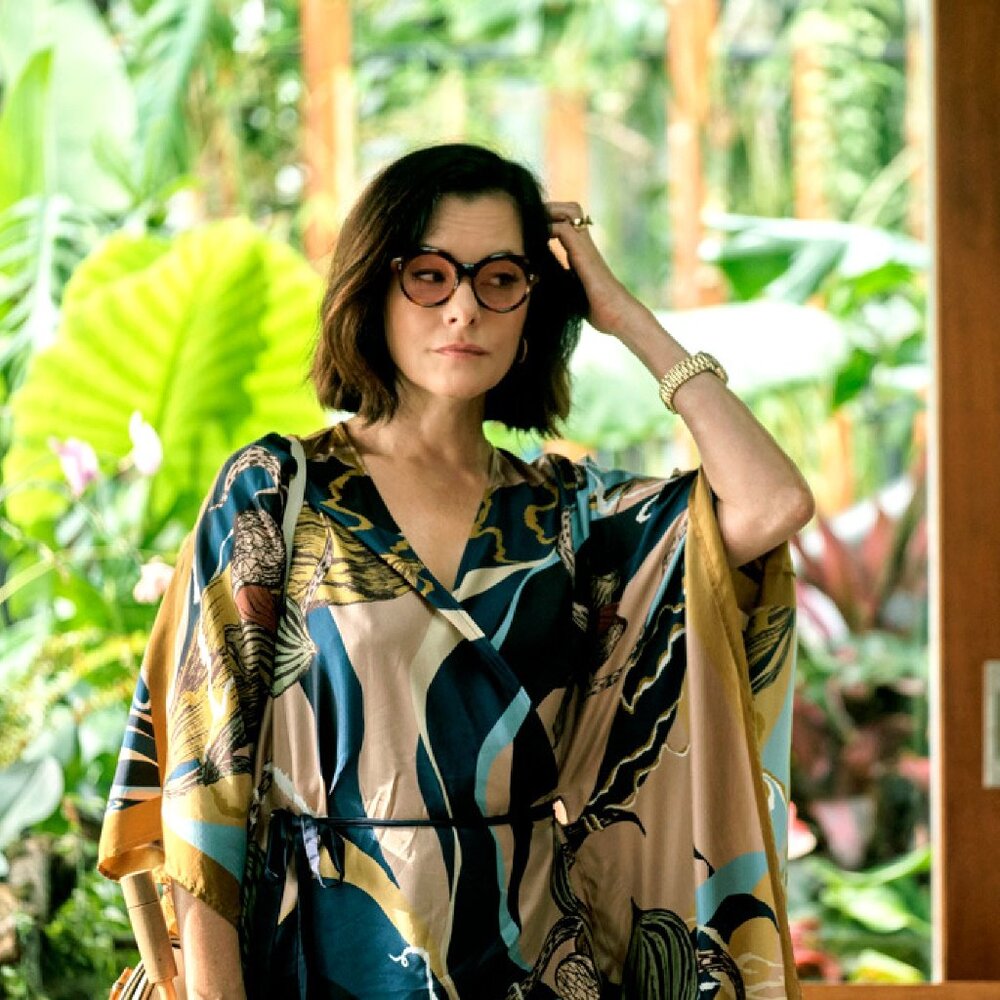 NWT Jim Thompson Slipper Orchid Silk Kimono Kaftan Dress Beige